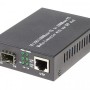 Медия Конвертор с 1 SFP и 1 RJ45, 10/100/1000 Mbps
