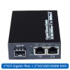 Медия Конвертор с 1 SFP и 2 RJ45, 10/100/1000 Mbps Медия Конвертор с 1 SFP и 2 RJ45, 10/100/1000 Mbps